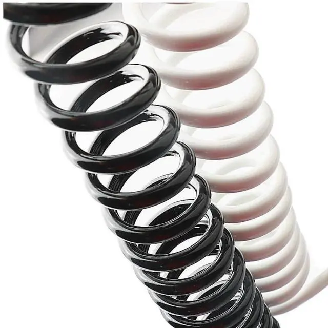 Alt view image 4 of 6 - 3-core 2-core Snowy Spring Wire Spiral Cable 22AWG 18AWG 15AWG 13AWG 2.5m 5m 7.5m Power Cord Expandable Cable(LINE Length 7.5M_3-CORE 15AWG)
