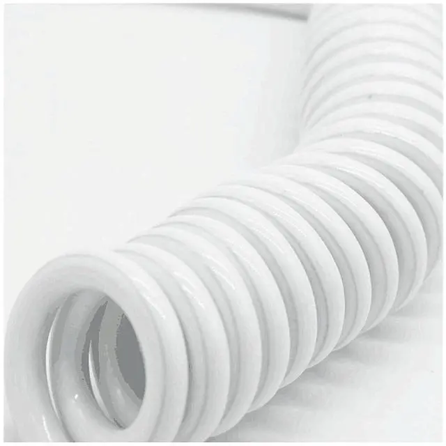 Alt view image 2 of 6 - 3-core 2-core Snowy Spring Wire Spiral Cable 22AWG 18AWG 15AWG 13AWG 2.5m 5m 7.5m Power Cord Expandable Cable(LINE Length 7.5M_3-CORE 15AWG)