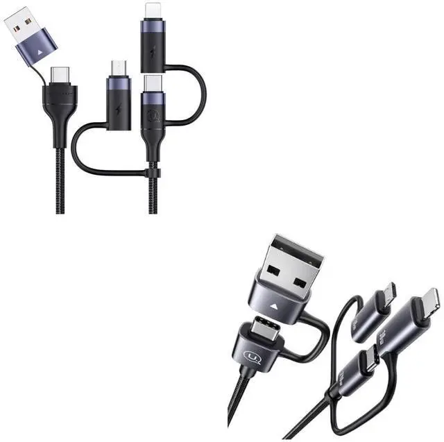 Main image of USMAS PD 60W 5-in-1 Multi Fast Charging Cable + 240W 6-in-1 Multi Charging Cable