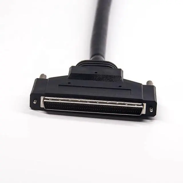 Alt view image 3 of 4 - SCSI Male to Male HPDB 100 Pin Straight Screw Locks Cable 1Meter