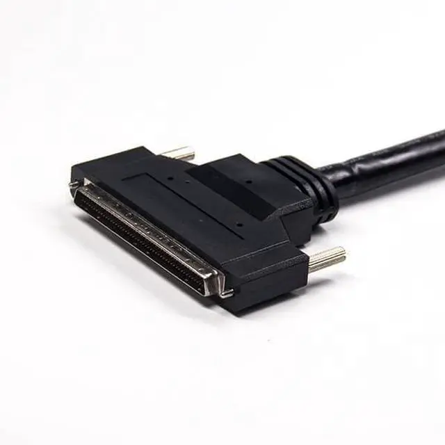 Alt view image 2 of 4 - SCSI Male to Male HPDB 100 Pin Straight Screw Locks Cable 1Meter