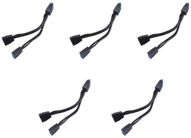 Main image of 1 to 2 USB Cable 19Pin Internal Extension Cable USB 19Pin/20Pin USB to 19pin DualPort