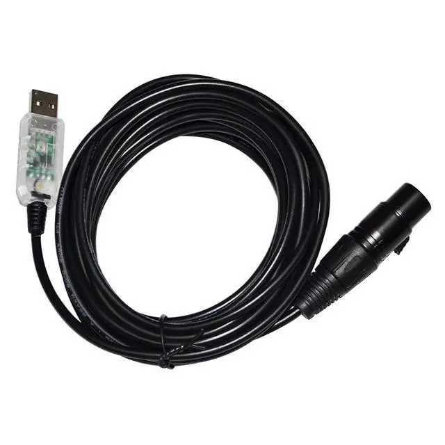 Alt view image 4 of 7 - COLORFUL RS485 DMX512 to USB 3PIN 3P DMX 512 FEMALE CONVERTER CABLE for FREESTYLER STAGE CONTROLLER KABLE(1.8M,Color A)