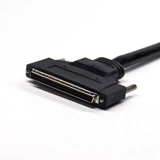 Alt view image 4 of 4 - SCSI Male to Male HPDB 100 Pin Straight Screw Locks Cable 1Meter