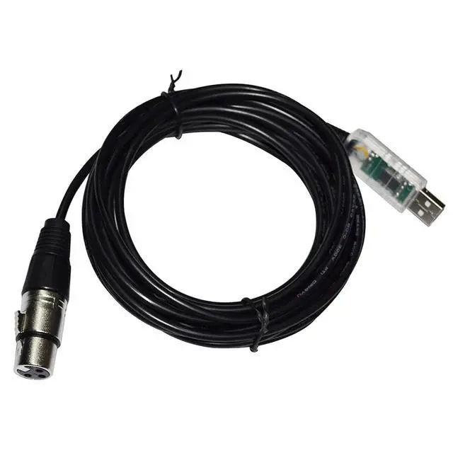 Alt view image 7 of 7 - COLORFUL RS485 DMX512 to USB 3PIN 3P DMX 512 FEMALE CONVERTER CABLE for FREESTYLER STAGE CONTROLLER KABLE(1.8M,Color A)