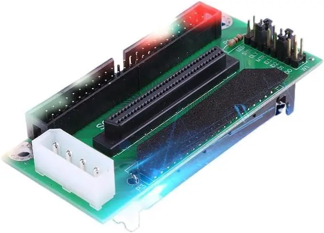 Alt view image 2 of 4 - SCSI SCA 80Pin to 68Pin to 50Pin IDE Hard Disk Adapter Converter Card Board