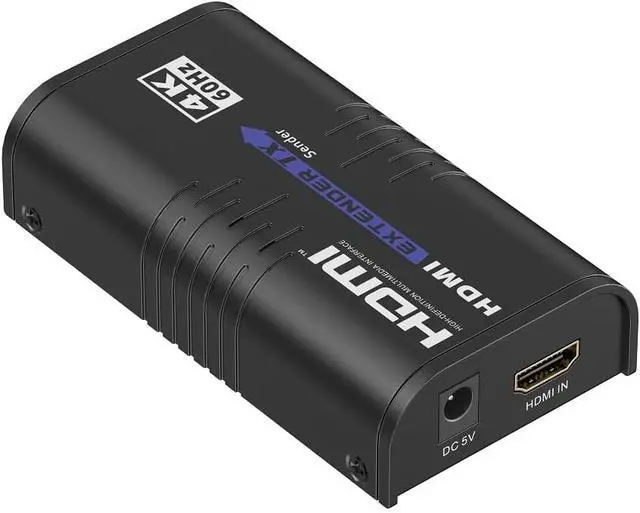 Alt view image 2 of 7 - 1 x 3 LKV473 HDMI Extender 4K@60Hz, Up to 394ft (120m) Over Ethernet TCP/IP RJ45 Cat5/5e/6 HDMI Video Extender 18Gbps for STB PS3 HDTV Projector, Supports HDCP 2.2 (1 TX and 3 RX kit)