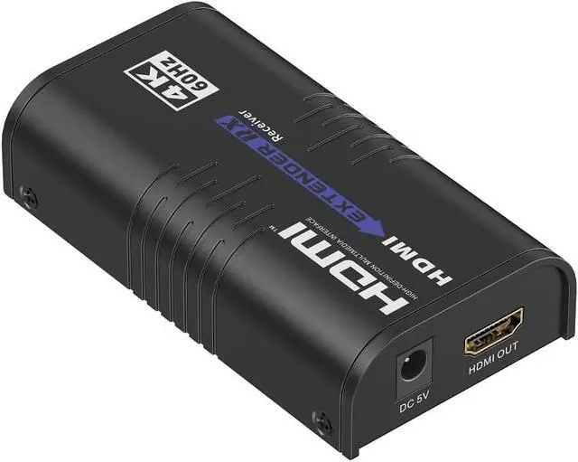 Alt view image 3 of 7 - 1 x 3 LKV473 HDMI Extender 4K@60Hz, Up to 394ft (120m) Over Ethernet TCP/IP RJ45 Cat5/5e/6 HDMI Video Extender 18Gbps for STB PS3 HDTV Projector, Supports HDCP 2.2 (1 TX and 3 RX kit)