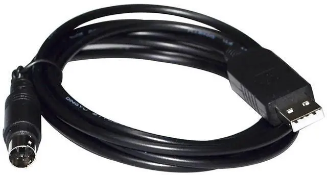 Alt view image 2 of 5 - INDUSTRIAL USB to MINI DIN 4 PIN MD4 ADAPTER RS232 SERIAL COMMUNICATION CABLE for CONNECTION to PC(5m,DB9-MINI DIN)