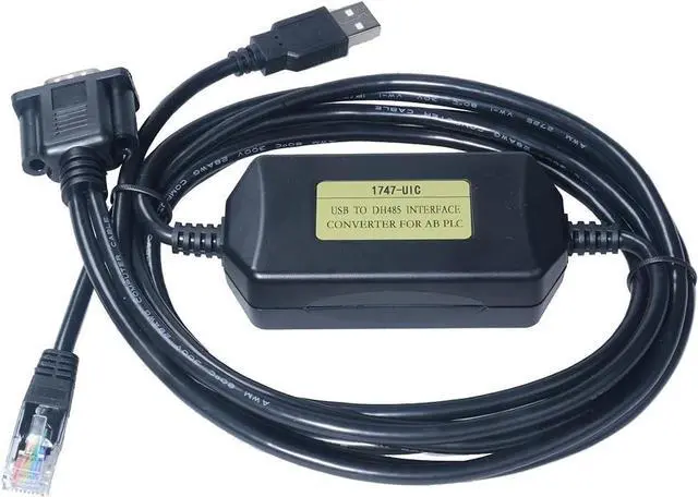 Main image of PLC Programming Cable Compatible with AB 1747 UIC, USB To DH485 RS485 RS232 Interface Converter