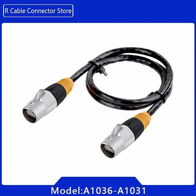 Alt view image 2 of 7 - RJ45 IP65 Ethernet Adapter CAT5/6 Cable LAN Patch Cord Unshielded LED Home Network for Industrial Equipment Entertainment Stage - (Color: A1031-CAT5-Indoor, Pins: 10M)