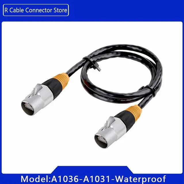 Alt view image 2 of 7 - RJ45 IP65 Ethernet Adapter CAT5/6 Cable LAN Patch Cord Unshielded LED Home Network for Industrial Equipment Entertainment Stage - (Color: A1031-CAT6-Outdoor, Pins: 30M)