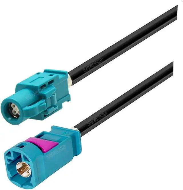 Main image of BEVOTOP HSD Cable USB Electric Wire Cable FAKRA Z HSD LVDS Male to Male 4 Pin 4-Cores Cable for Benz for BMW for Audi Tesla For VW - (Color: HSD Z LM to Z F, Pins: 2.5M)