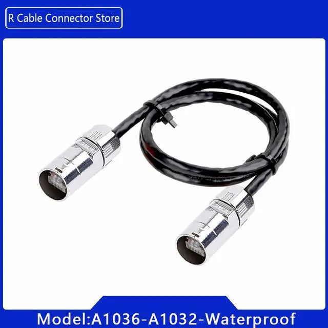Alt view image 2 of 7 - RJ45 IP65 Ethernet Adapter CAT5/6 Cable LAN Patch Cord Unshielded LED Home Network for Industrial Equipment Entertainment Stage - (Color: A1032-CAT6-Outdoor, Pins: 25M)