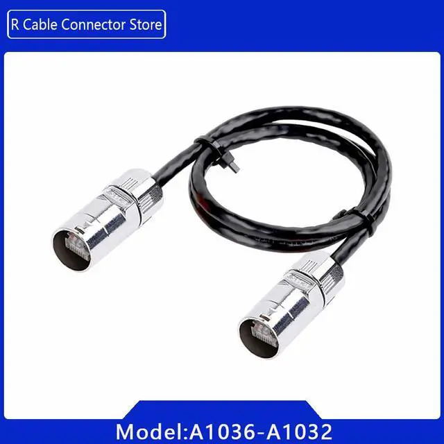 Alt view image 2 of 7 - RJ45 IP65 Ethernet Adapter CAT5/6 Cable LAN Patch Cord Unshielded LED Home Network for Industrial Equipment Entertainment Stage - (Color: A1032-CAT6-Indoor, Pins: 15M)