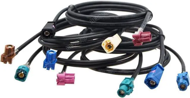 Alt view image 7 of 7 - BEVOTOP HSD Cable USB Electric Wire Cable FAKRA Z HSD LVDS Male to Male 4 Pin 4-Cores Cable for Benz for BMW for Audi Tesla For VW - (Color: HSD Z F90 to Z F90, Pins: 3.5M)
