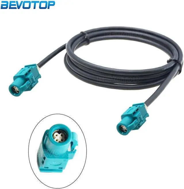 Alt view image 2 of 7 - BEVOTOP HSD Cable USB Electric Wire Cable FAKRA Z HSD LVDS Male to Male 4 Pin 4-Cores Cable for Benz for BMW for Audi Tesla For VW - (Color: HSD Z F90 to Z F90, Pins: 3.5M)