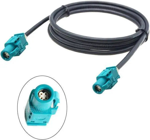 Alt view image 3 of 7 - BEVOTOP HSD Cable USB Electric Wire Cable FAKRA Z HSD LVDS Male to Male 4 Pin 4-Cores Cable for Benz for BMW for Audi Tesla For VW - (Color: HSD Z F90 to Z F90, Pins: 3.5M)