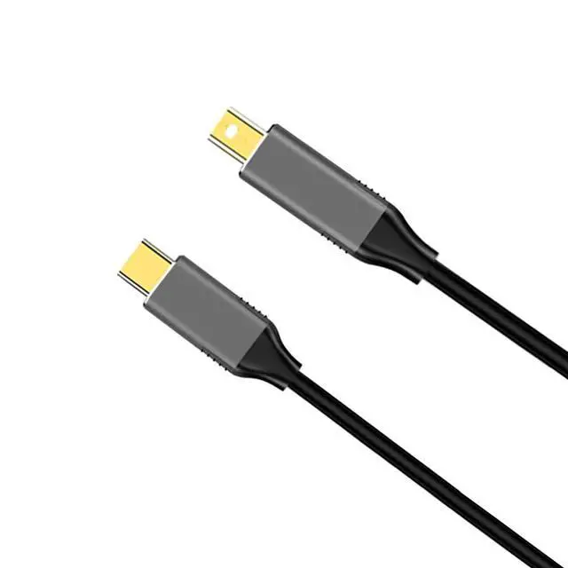 Alt view image 5 of 5 - USB to Display Port Cable 6-Foot USB Type-C to Cable 4k l Portable Cable