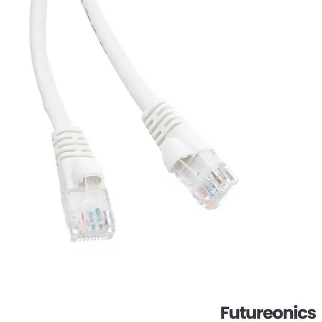 Alt view image 5 of 7 - (20 Pack Cat 6 Ethernet Cable 8 Feet White UTP Booted 8 FT Computer Network Cable, Internet Cable, Cat 6 Cable