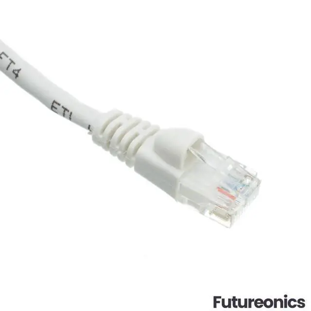 Alt view image 2 of 7 - (20 Pack Cat 6 Ethernet Cable 8 Feet White UTP Booted 8 FT Computer Network Cable, Internet Cable, Cat 6 Cable