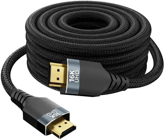 Main image of 16.5FT 96Gbps Ultra High Speed HDMI 2.2 Cable,Gold-Plated Connectors,Supports 16K@60Hz,4K@240/480Hz,Dynamic HDR10+,3D,eARC,X and HDCP 2.2 & 2.1,Compatible with PS5, Xbox,Gaming PC,Projector