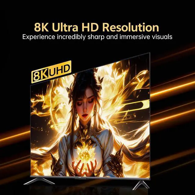 Alt view image 2 of 7 - 4K@120Hz Active HDMI to DisplayPort Cable 6.6FT | Supports 2K@240Hz, HDR, VRR, 10Bit, HDCP Compatible: PS5, Xbox, Switch Dock, PC, Laptop.
