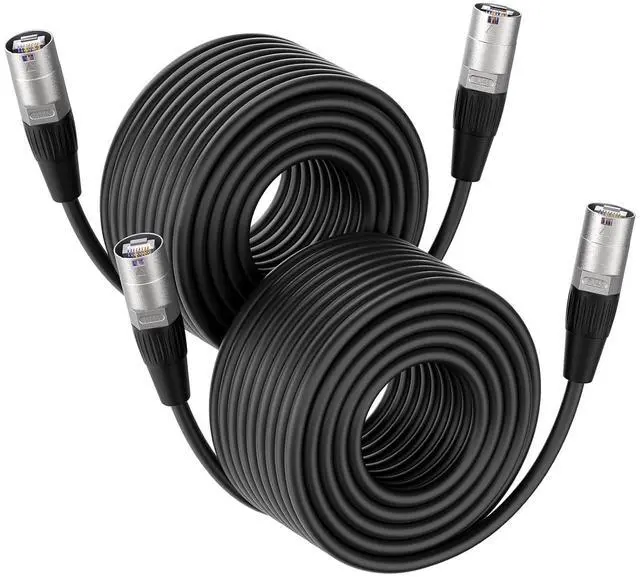 Main image of Ethercon Cable, Shielded Cat 5e Ethernet Cable Compatible with EtherCON RJ45 Connectors in Silvery for Professional Audio, Video and Networking Applications (2, 50FT)