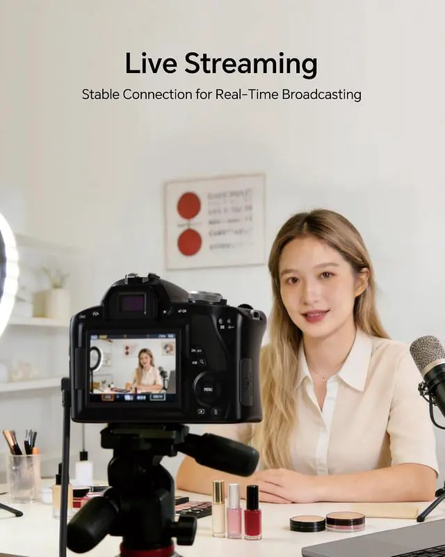 Alt view image 7 of 7 - 33FT USB C Active Cable for Camera, USB 3.2 Gen 1 5Gbps Data Transfer Cable for Live View, Rignt Angle, Upgraded Copper Core, for Photographers, Videographers, Vloggers, and Content Creators