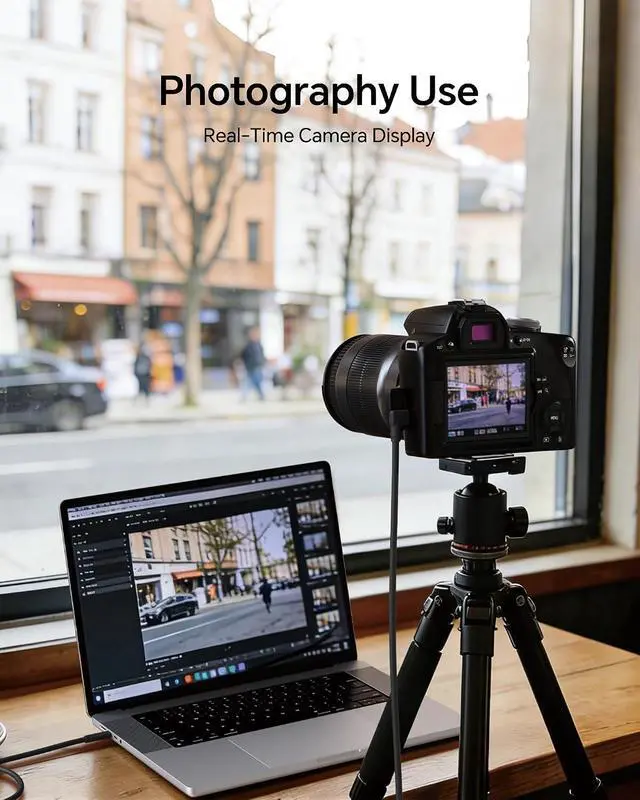 Alt view image 6 of 7 - 33FT USB C Active Cable for Camera, USB 3.2 Gen 1 5Gbps Data Transfer Cable for Live View, Rignt Angle, Upgraded Copper Core, for Photographers, Videographers, Vloggers, and Content Creators