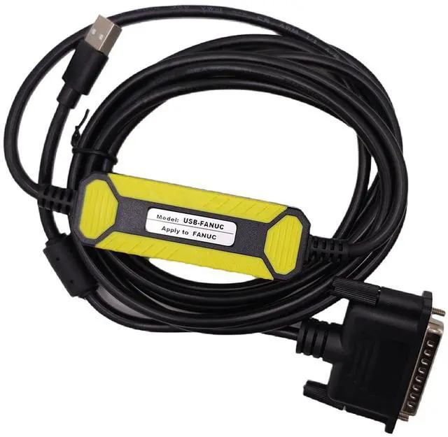 Alt view image 3 of 5 - USB-FANUC CNC Programming Cable, USB to RS232 Data Transfer USBConvert DB25 Pin Download Cable for CNC Fanuc