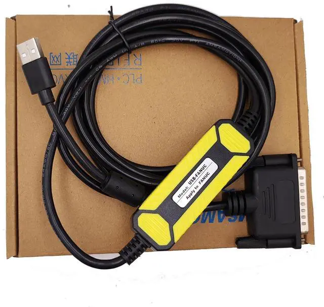 Alt view image 5 of 5 - USB-FANUC CNC Programming Cable, USB to RS232 Data Transfer USBConvert DB25 Pin Download Cable for CNC Fanuc