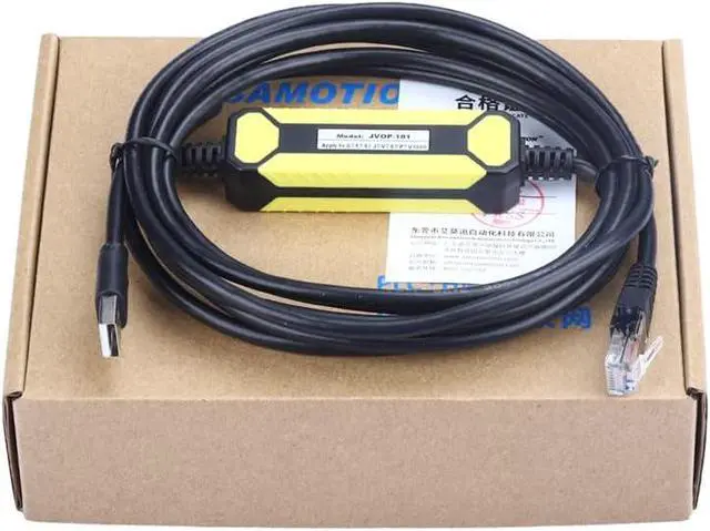 Alt view image 2 of 7 - JVOP-181 for G7/F7/S7/V/A1000/J1000 Inverter Debugging Cable Download Cable USB-Ethernet Port Economy (Black)
