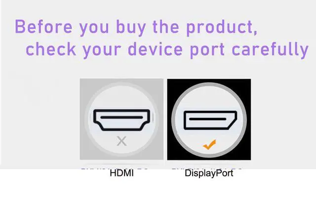 Alt view image 6 of 7 - 16K Fiber Optic DisplayPort Cable, Active DP Cable, 40Gbps Display Port Cord Support 16K@30Hz, 10K@30Hz, 8K@60Hz, 4K@165Hz, HDR, HDCP2.2, DSC 1.2a for Gaming Monitor PC (150ft)