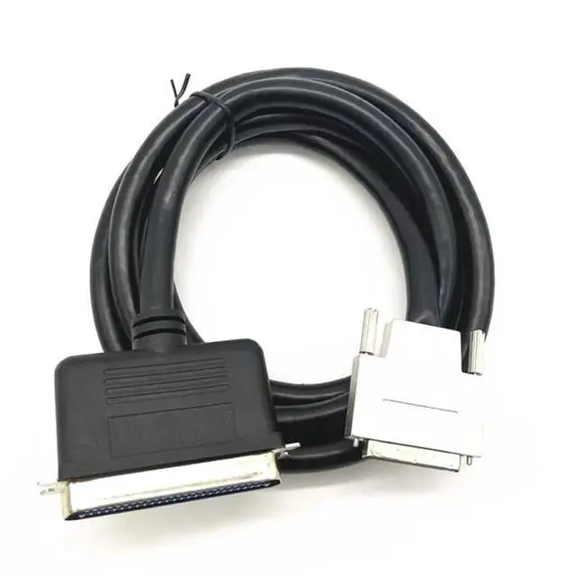 Alt view image 2 of 6 - SCSI CN50 to VHDCI68 Connector Cable CN50 pin Male to VHDCI68 pin Male Data Shield Wire 1.8M