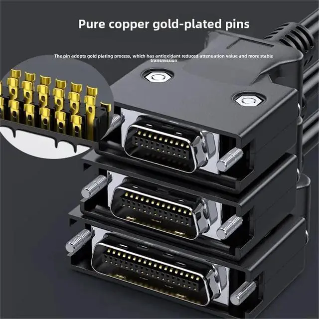 Alt view image 3 of 7 - SCSI Servo Connection Cable Industrial CN20/26/36/50 Single Connector Pressure Terminal IO Signal Connection Control Line(26Pin,3 Meter)