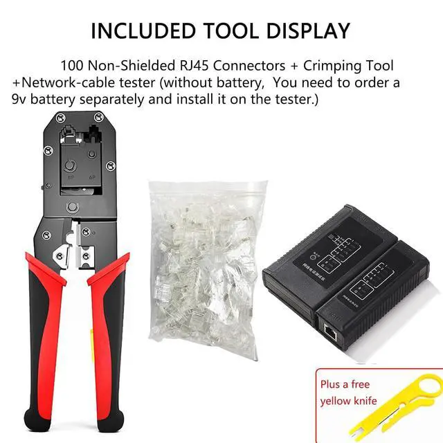Alt view image 6 of 7 - 300ft Cat6 Bulk CCA Cable, Full Network-Install-Kit for Indoor Wiring