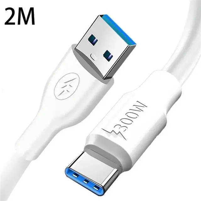 Alt view image 2 of 7 - Sturdy Thick C-Type Cable 300W Ultra Fast Charging USB C Mobile Phone Charger Type-C Cable(2m)