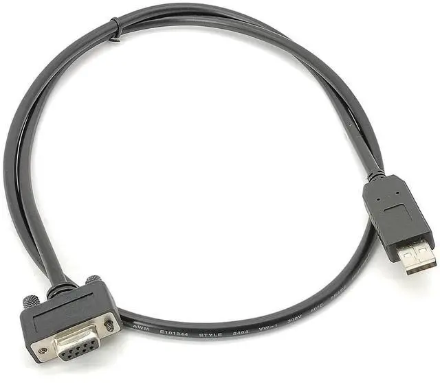 Main image of USB Male to DB9 Female RS232 Serial Cable Converter Data Line 1 Meter for Computer Printer COM Port