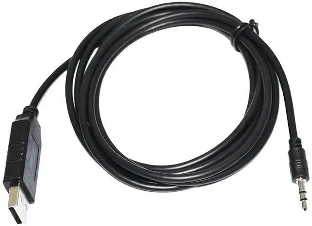 Main image of USB RS232 to TRS 3.5MM STEREO AUDIO JACK SERIAL PROGRAMMING CABLE SERIAL CONVERTER CABLE(1.8m,T-RXD R-GND S-TXD)