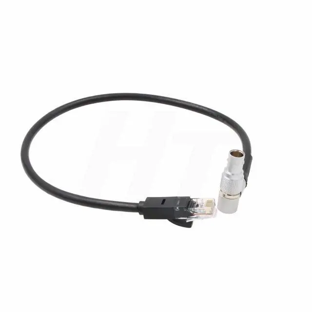 Alt view image 4 of 4 - Teradek COLR Cat5e Ethernet RJ45 Cable to ARRI Alexa Mini Camera 10-Pin Connector (40 cm, rotate right angle 10pin)