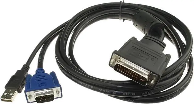 Alt view image 2 of 3 - Wen ST DVI M1-DA 30+5 Pin to 15Pin + USB Projector Cable 1.8M