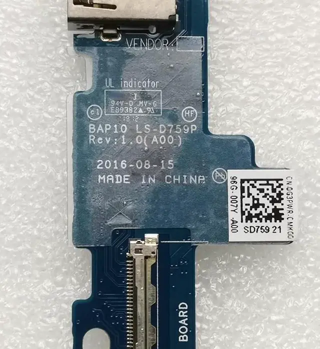 Alt view image 4 of 4 - New for Alienware 17 R4 R5 USB Board with Cable LS-D759P 0G3PWR G3PWR