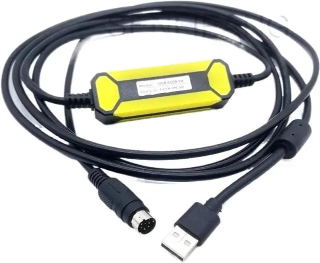 Main image of plc programming cable USB-SC09-FX FX-USB-AW for ME-LS/EC FX Series PLC Programming Cable USB to RS422 Adapter Data Download Line