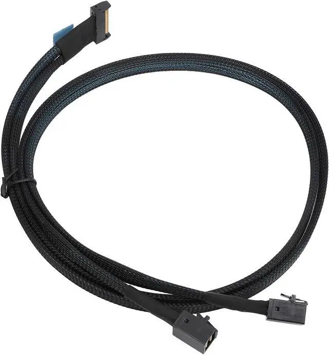 Alt view image 6 of 7 - for MCIO 8i to 2xSFF 8643 Cable, 32GT / s High Speed Data Transfer Cable, for Data Center, Networking, Servers, 80cm