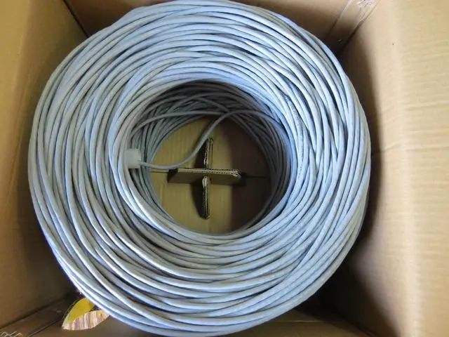 Main image of Cat5e Hi-performance Ethernet UTP Cable 1000 ft 100% Copper for Security Surveillance Camera CCTV