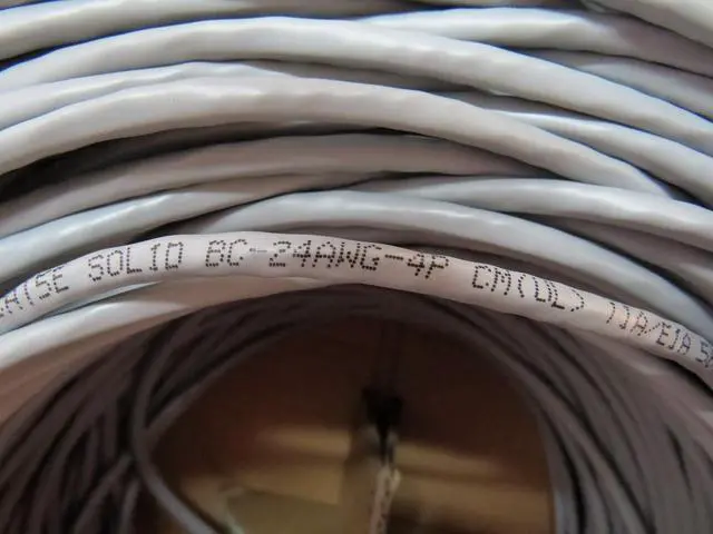 Alt view image 2 of 4 - Cat5e Hi-performance Ethernet UTP Cable 1000 ft 100% Copper for Security Surveillance Camera CCTV