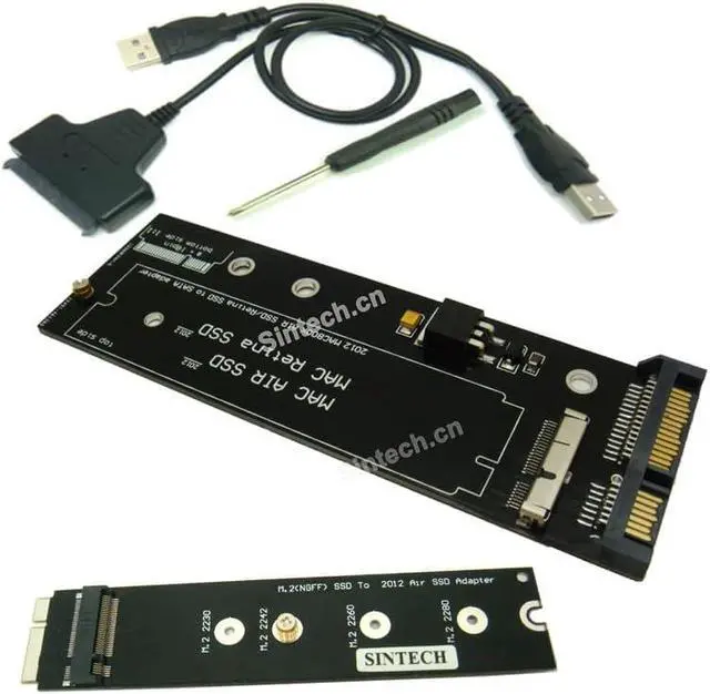 Main image of Sintech 26pin to SATA Adapter with USB Cable and M.2 SATA Upgrade Card,Compatible with MacBook Air 2012 Year