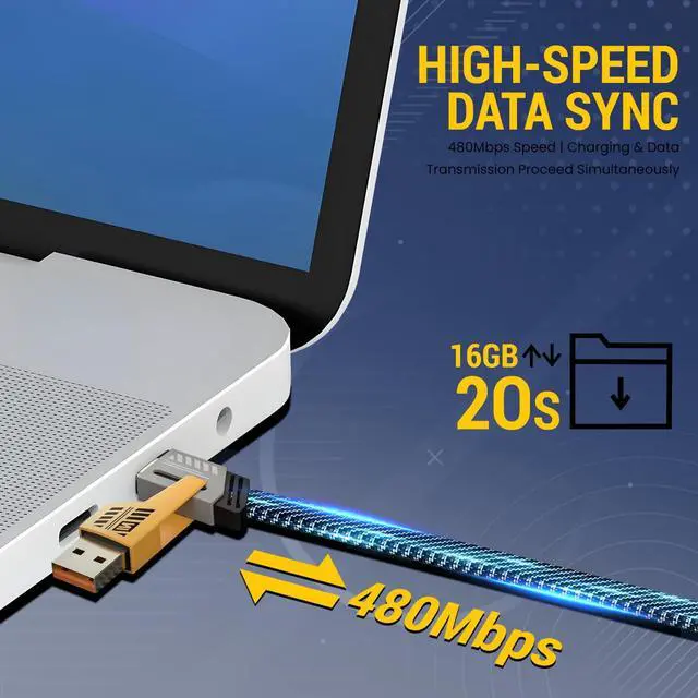 Alt view image 6 of 7 - 4-in-1 USB-C Cable, pd 65w Fast Charging Cable & Data Sync, Multi Charging Cable, Charging Cords USB A/Type C/Lightning Compatible with iPhone, Galaxy, Tablet, Samsung, 5ft