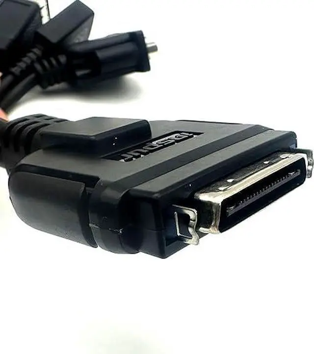 Alt view image 2 of 2 - 1 to 4 Server Connection Cable UCS Server KVM Dongle Cable Adapter Replace 37-1016-01 VGA USB DB9 Serial IO-VGA+USB